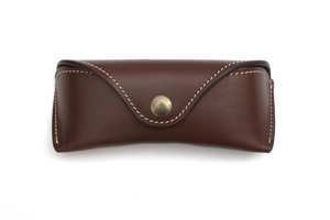 Premium Leather <b>Glasses</b> Sleeve Genuine Cowhide Pouch Luxury <b>Soft</b> Handmade Reading Spectacles Protector <b>Case</b> LGC-0121 - Product Image 4