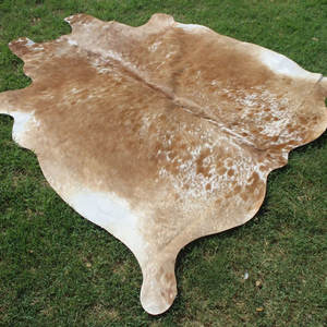 Alfombra de piel de vaca natural suave, alfombra de cuero auténtico para decoración de dormitorio y sala de estar, alfombra de cuero de vaca auténtica. - Product Image 6