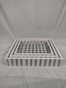 Bandeja de Servicio de Diseño Floral Moderno con Incrustaciones de Hueso Natural Hecha a Mano de Alta Calidad, Color Personalizado, para Uso en el Hogar, Restaurantes y Hoteles - Product Image 4