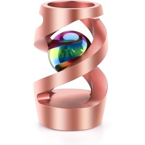 Giocattolo da Scrivania Girevole Cinetico per Adulti, Giocattolo Antistress con Sfera Metallica per Ufficio, Set da Scrivania Resistente - Product Image 1