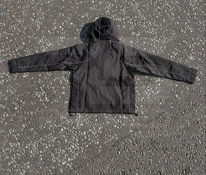 Nuevo diseño: Conjunto deportivo con pantalones acampanados y chaqueta con cremallera, reflectante, 100% nailon, impermeable, cortavientos, para hombre. - Product Image 3