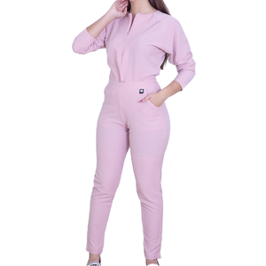 ชุดยูนิฟอร์มโรงพยาบาล WARPRO INDUSTRY สีเหลือง ผ้าฝ้ายทอ แบบ unisex พร้อมเชือกผูกเอว กระเป๋าเก็บของ ตรวจจับเข็มได้ ไร้รอยต่อ - Product Image 1