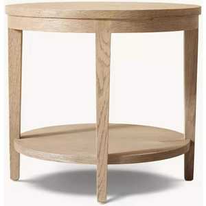 C-Shaped Oval Wood End <b>Table</b> Modern Adjustable <b>Sofa</b> <b>Side</b> <b>Table</b> with Black Metal Base Bedside Nightstand for Laptop Coffee Cup - Product Image 4