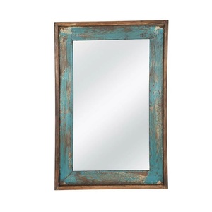 Wooden Mirror <b>Frame</b> Rustic Inspired Decorative Accent for Entryways Bedrooms Living Areas and Home Styling - Product Image 5