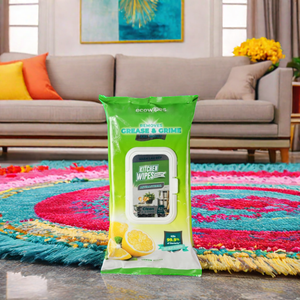 Las toallitas húmedas con aroma a limón personalizables 99% sin bacterias limpian eficazmente los residuos de grasa con logotipo personalizado - Product Image 1