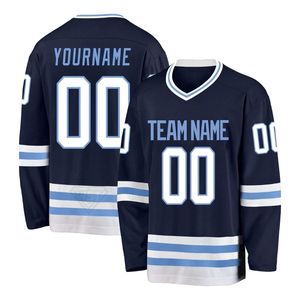 Camiseta Profesional de Hockey sobre Hielo Negra y Naranja, Ligera, Transpirable, de Manga Larga, Uniforme Deportivo para Equipos - Product Image 5