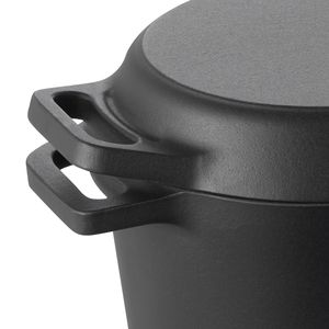 Pentola Olandese Robusta da 3,5 Litri in Ghisa Smaltata Durevole con Doppio Manico, Compatibile con Forno e Induzione, Capacità 5L - Product Image 5
