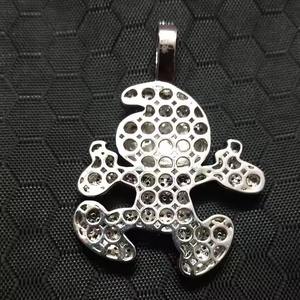 Pendentif en argent 925 de qualité supérieure, serti de moissanite et de diamants, style hip-hop, pour homme, bijoux de luxe, prix d'exportation disponible - Product Image 2