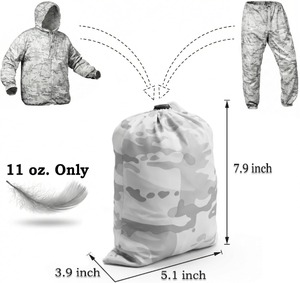 Ensemble de veste et pantalon de chasse et de randonnée camouflage de qualité supérieure, respirant, pour activités de plein air, fabrication et vente en gros - Product Image 2