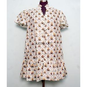 Cotton Short Party <b>Dress</b> for Women Japan Style Office Lady Boho Chic Summer <b>Dress</b> Floral Print Lightweight Evening Wear - Product Image 2