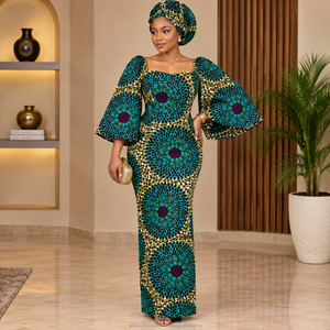 Tissu imprimé Ankara tendance, textile africain pour vêtements féminins, robes, confection et bricolage - Product Image 2