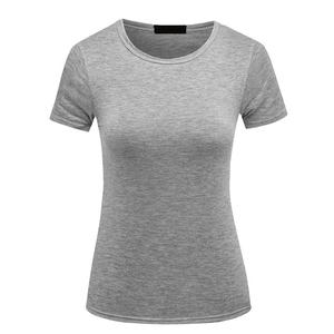 T-shirt Femme Col Rond Manches Courtes Coupe Slim 100% Coton Jersey Décontracté Respirant Toutes Saisons – Vente en Gros OEM Haute Qualité - Product Image 4