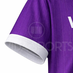Ensemble d'uniformes d'entraînement de football, 100% polyester, séchage rapide, respirant, col en V, manches courtes, personnalisable avec le nom de l'équipe, service OEM, été - Product Image 5
