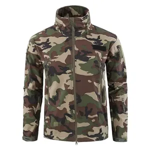 Veste polaire décontractée pour homme gris foncé, imprimé animal/pois/coeur, col montant, fermeture éclair, coupe-vent, pour l'automne, coupe classique - Product Image 4