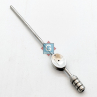 Tube d'aspiration manuel en acier inoxydable, instruments de microchirurgie ORL pour l'oreille moyenne