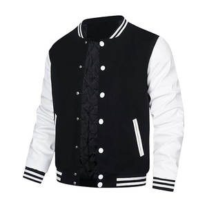 Mens Varsity <b>Jacket</b> Faux Leather Sleeve Letterman Boys College Baseball <b>Jacket</b> Casual Streetwear Fashion <b>Jacket</b> Comfortable - Product Image 4