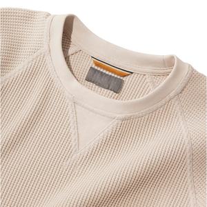 T-shirts de fitness confortables et légers à manches longues en tricot gaufré 100% coton, respirants, décontractés, à séchage rapide pour hommes - Product Image 5