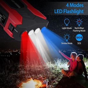 Booster di avviamento per auto di emergenza da esterno con torcia a LED - Product Image 3