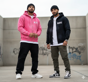 Hoodies surdimensionnés personnalisés, streetwear, en molleton de coton épais, fabricant de sweats à capuche avec logo imprimé et fermeture éclair - Product Image 1