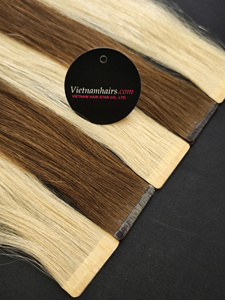Extensiones de Cabello Remy Vietnamita con Cinta Adhesiva, Doble Trama, Cabello Virgen Sin Procesar, Cutícula Alineada, Puntas Completas, Precio de Fábrica - Product Image 4