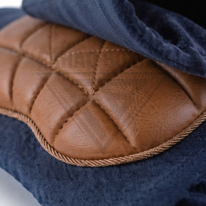 Genouillère en cuir synthétique de qualité supérieure, tendance, best-seller, protection haute performance et durabilité, logo personnalisé couleur contrastée - Product Image 6