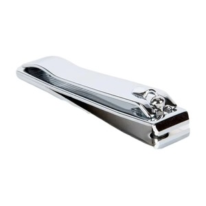 Coupe-ongles en acier inoxydable avec logo personnalisé et lime à ongles courbée, fournitures de manucure en gros - Product Image 1