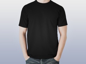 T-shirt décontracté pour homme en coton 100% à manches courtes et coupe ample anti-rides - Product Image 1