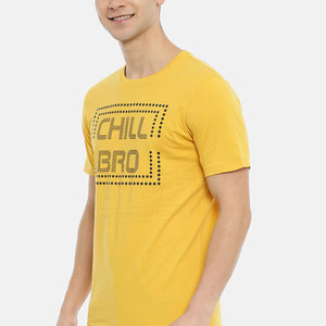 เสื้อยืดคอกลมพิมพ์ลายสกรีนโลโก้ตามสั่ง ขายส่ง ผ้าฝ้าย 100% ทรงหลวม เป็นมิตรกับสิ่งแวดล้อม แห้งเร็ว ระบายอากาศดี รับผลิตแบบ OEM สำหรับผู้ชาย - Product Image 2