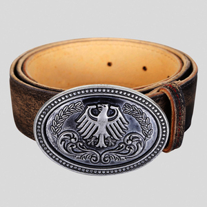 Ceinture en cuir pour Lederhosen, ceinture en cuir pour Lederhose, ceinture en cuir authentique bavaroise pour Oktoberfest, pour hommes et femmes. - Product Image 6