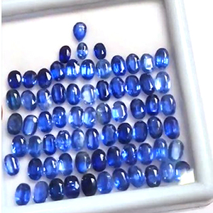 160 Piezas de Cianita Azul Natural de 6x4mm y 7x5mm, Facetada Ovalada, 105 Quilates, Lote Iroc Sales, Gemas de Alta Calidad, Corte US$105 por todo el lote - Product Image 3