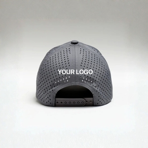 Gorra de Golf Ligera de Fabricación Personalizada, 5 Paneles, Transpirable, Impermeable, con Orificios Cortados con Láser en el Panel Frontal, Personalización de Marca, Ajustable - Product Image 6