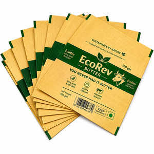 EcoRev ECO14 High Quality Soft Temper Printed Butter Aluminum Foil <b>Paper</b> Precut Sheets Alloy 8011 for Food Wrapping - Product Image 2