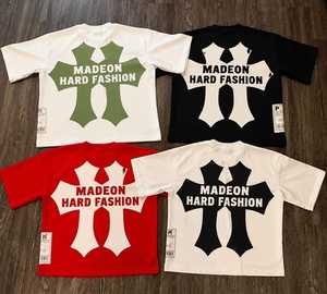 Collection de t-shirts tendance Madeon Hard Fashion, design graphique audacieux avec croix, streetwear pour hommes, mode urbaine - Product Image 2