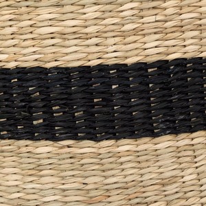 Lot de 2 paniers en jonc de mer avec bordures en coquillages et cadres en fer, paniers de rangement faits à la main, vente en gros, écologiques, fabriqués au Vietnam - Product Image 5