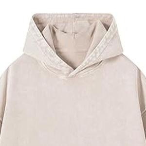 Sweat à capuche pour homme en coton polaire tricoté, coupe-vent, respirant, écologique, avec impression numérique personnalisée et broderie - Product Image 2