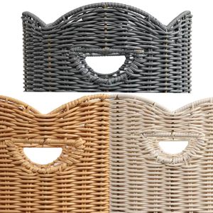 Handwoven Rattan <b>Basket</b> New Design 2026 Trend Natural Eco Friendly Storage Organizer Home Decor Wholesale Factory - Product Image 6