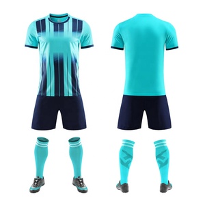 Personnalisation de maillots de football de haute qualité avec impression par transfert thermique, numéros d'équipe, nom d'équipe sur le devant, 220g, coupe courte, été, séchage rapide - Product Image 1