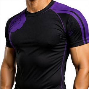 Ensemble T-shirt et short MMA pour hommes – Tenue de combat et d'entraînement performante, vêtements de sport athlétiques, équipement de gym, vêtements d'équipe, vêtements de fitness - Product Image 4