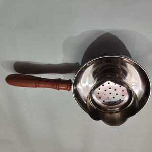 Quemador de incienso metálico con mango de madera |   Quemador de incienso Bakhoor resistente al calor para meditación y pooja en el hogar - Product Image 2