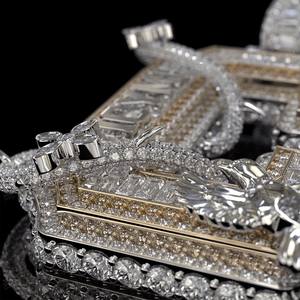 Colgante de Moissanita Personalizado con Letra Inicial A-Z, Plata de Ley 925, Joyería Hip Hop, Pasa Prueba de Diamante, Engaste VVS Iced Claw - Product Image 3