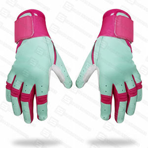 Gants de frappe de baseball en cuir de vachette Cabretta de haute qualité, professionnels, personnalisables, légers, souples, à manchette longue, avec une forte adhérence - Product Image 4