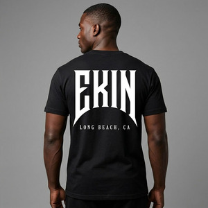 Camiseta Ekin Impex de Fabricación Personalizada, Unisex, de Tela Gruesa, con Bajo sin Rematar, Lavado Ácido, Corte Recortado, Hombros Caídos y Estilo Cuadrado - Product Image 4