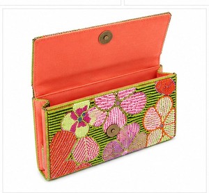 Beaded Floral Clutch Women's Bohemian Party Handbag With Flap Closure Multicolor Pattern Fashion Trend - Product Image 5