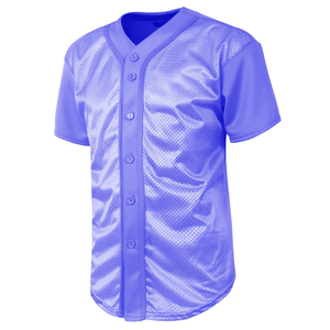 Maillot de baseball pour hommes, uniforme d'équipe personnalisé, respirant, en maille, boutonné, chemise de sport, vente en gros OEM - Product Image 5