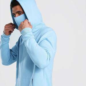 Sweat à capuche noir pour homme de haute qualité OEM, 100% coton, respirant, en molleton, à capuche, décontracté, coupe régulière, pour l'hiver - Product Image 5