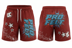 Pantalones Cortos Deportivos Personalizados con Diseño Nuevo, al por Mayor, Unisex, 100% Algodón, Transpirables, de Secado Rápido, con Estampado Puff, con Nombre de Marca - Product Image 6