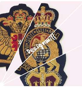 Insignia Bordada a Mano con Corona de León, de Alta Calidad y Lujo, con Efecto 3D en Relieve, Colores Personalizables para Accesorios de Ropa - Product Image 4