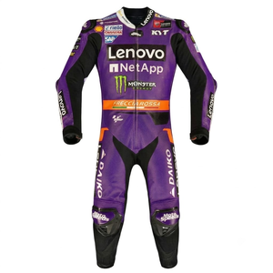 Traje de Carreras MotoCP Enea Bastianini, Traje de Motociclismo de Piel de Vacuno/Canguro Rucati, Mono de Pista/Conducción, Nivel CE 2 - Product Image 1