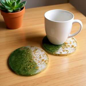 Ensemble de sous-verres en résine faits à la main, réutilisables, protection de table, écologiques, décoratifs, articles promotionnels, achat en gros pour l'exportation - Product Image 3