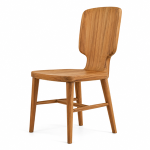 Modern Scandinavian Design Solid <b>Teak</b> Wood <b>Dining</b> <b>Chair</b> Paddle Backrest-Durable Waterproof Outdoor <b>Chair</b> for Home Office Hotel - Product Image 2